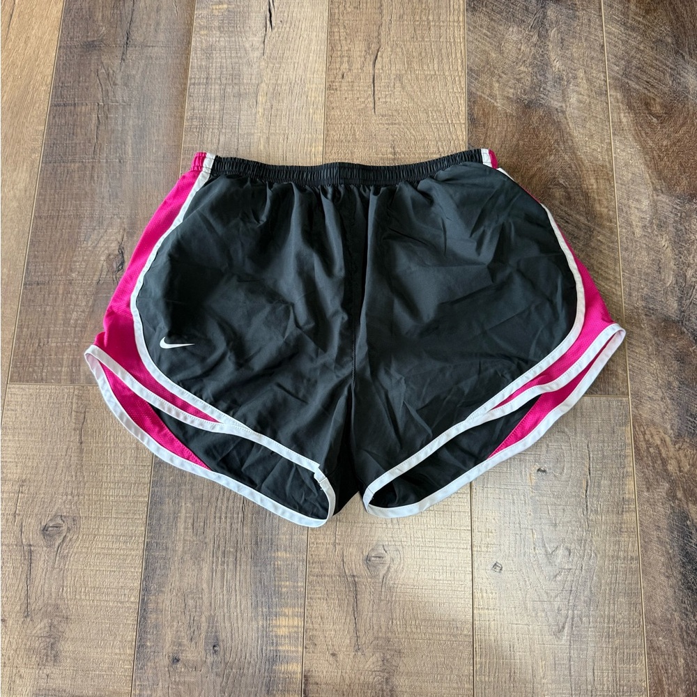 Nike Women's Charcoal and Pink Dri-fit Shorts size large
